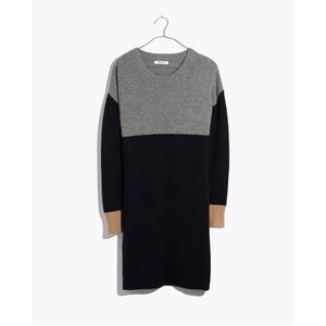MADEWELL Colorblock Sweater Dress